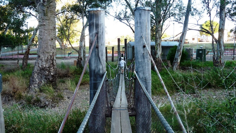 Hängebrücke in Melrose